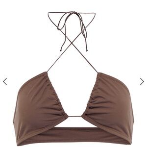 TROPIC OF C Camilla halterneck bikini top L. Curve bikini bottoms size M